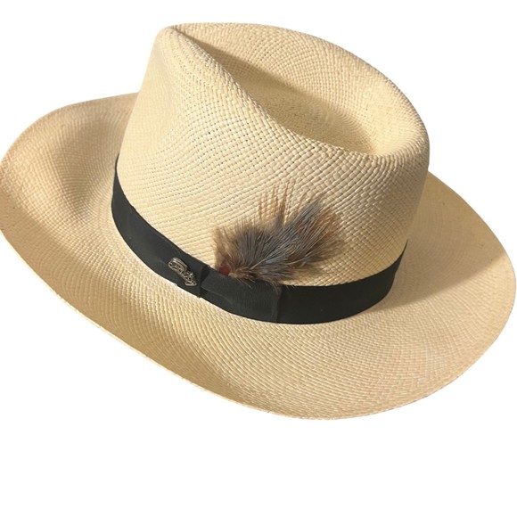 The Hanson Style Men's Fedora crafted from Lite Straw Men's Size S - Picture 1 of 9